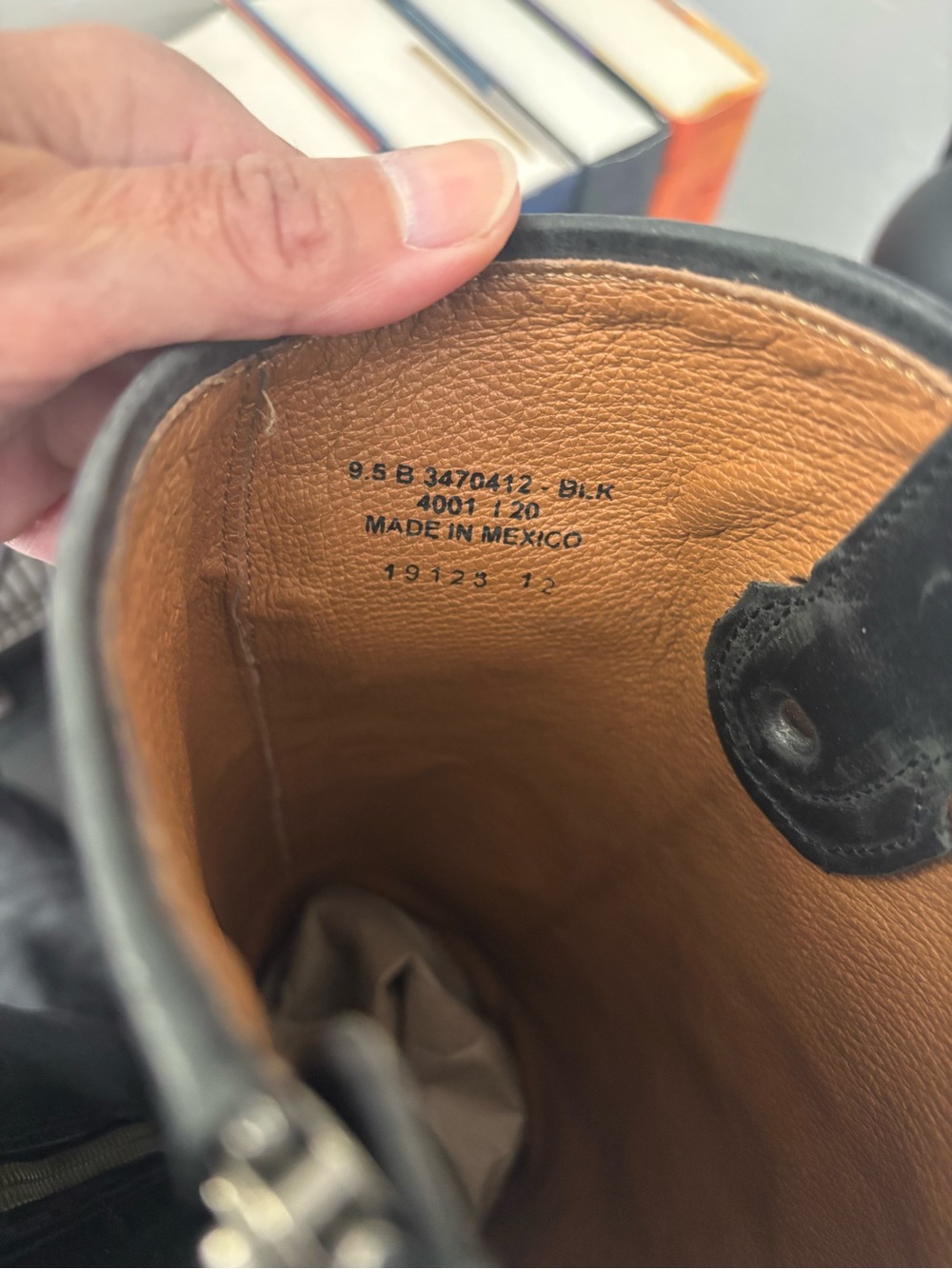 FRYE Melissa Button Inside Zip Leather Riding Boots 3470412 in Black size 9.5 - Picture 7 of 8